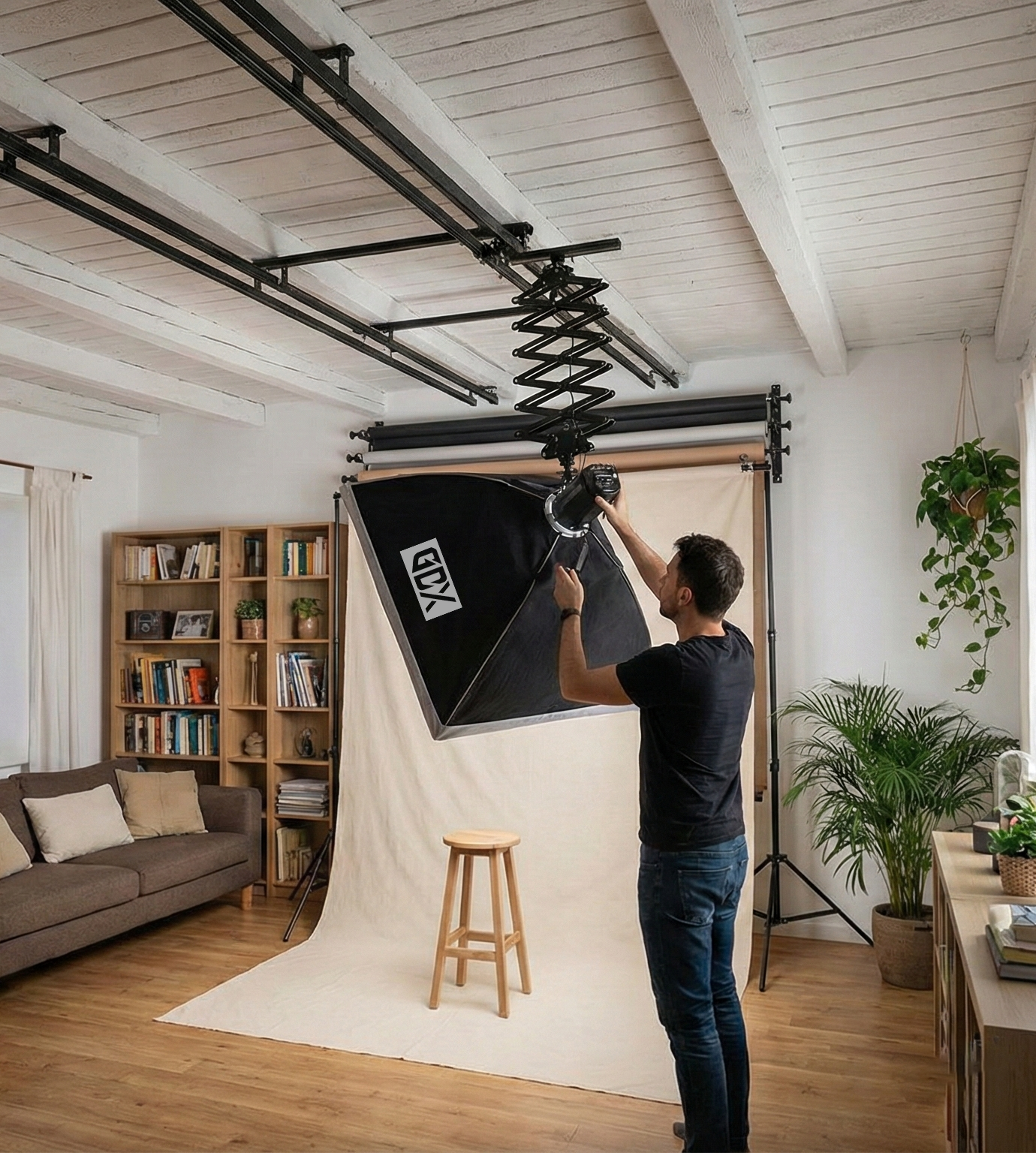 Потолочная рельсовая система GDX TRS-01 для фотостудий