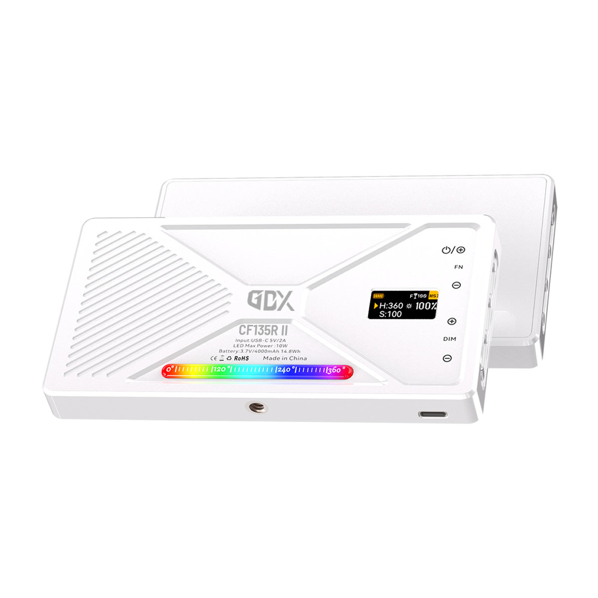 GDX CF-135 II RGB Mini Mobil Fotoğrafçılık ve Video 10W Led Dolgu Işığı
