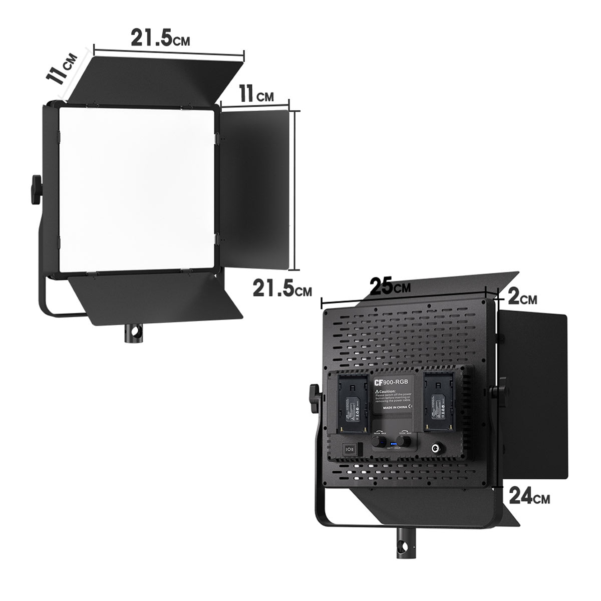 Gdx CF-900R Rgb Led İkili Video ve Fotoğraf Işık Seti