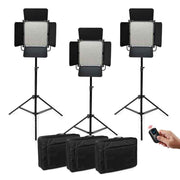 Gdx CF-Led 1024W 3'lü Sürekli Video Panel Led Işık Seti