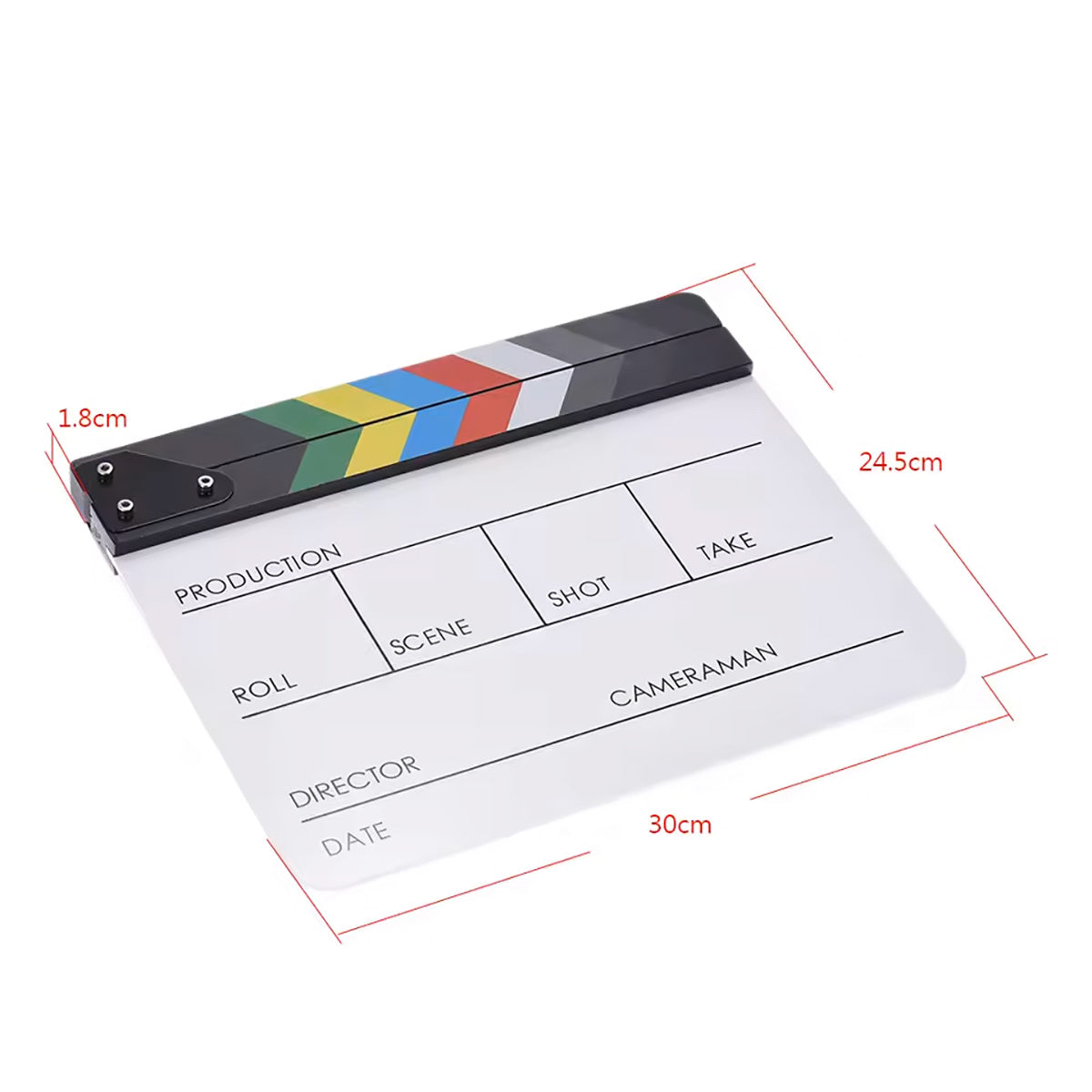 GDX CLP-01 Klaket - Clapperboard Clapboard (Kalem ve Silgi Hediyeli)