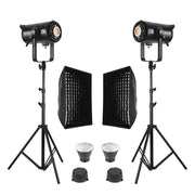 GDX EXC-220C-II 2'li Full Set (Gridli 60x90 Softbox + 260 cm Kalın Işık Ayağı)