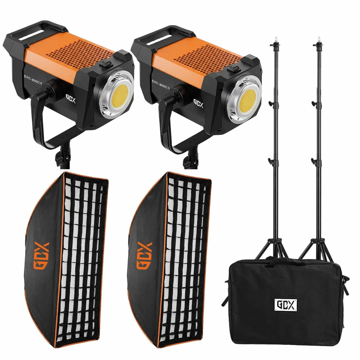 GDX EXC-800C II Video ve Fotoğraf İkili Sürekli Işık Set