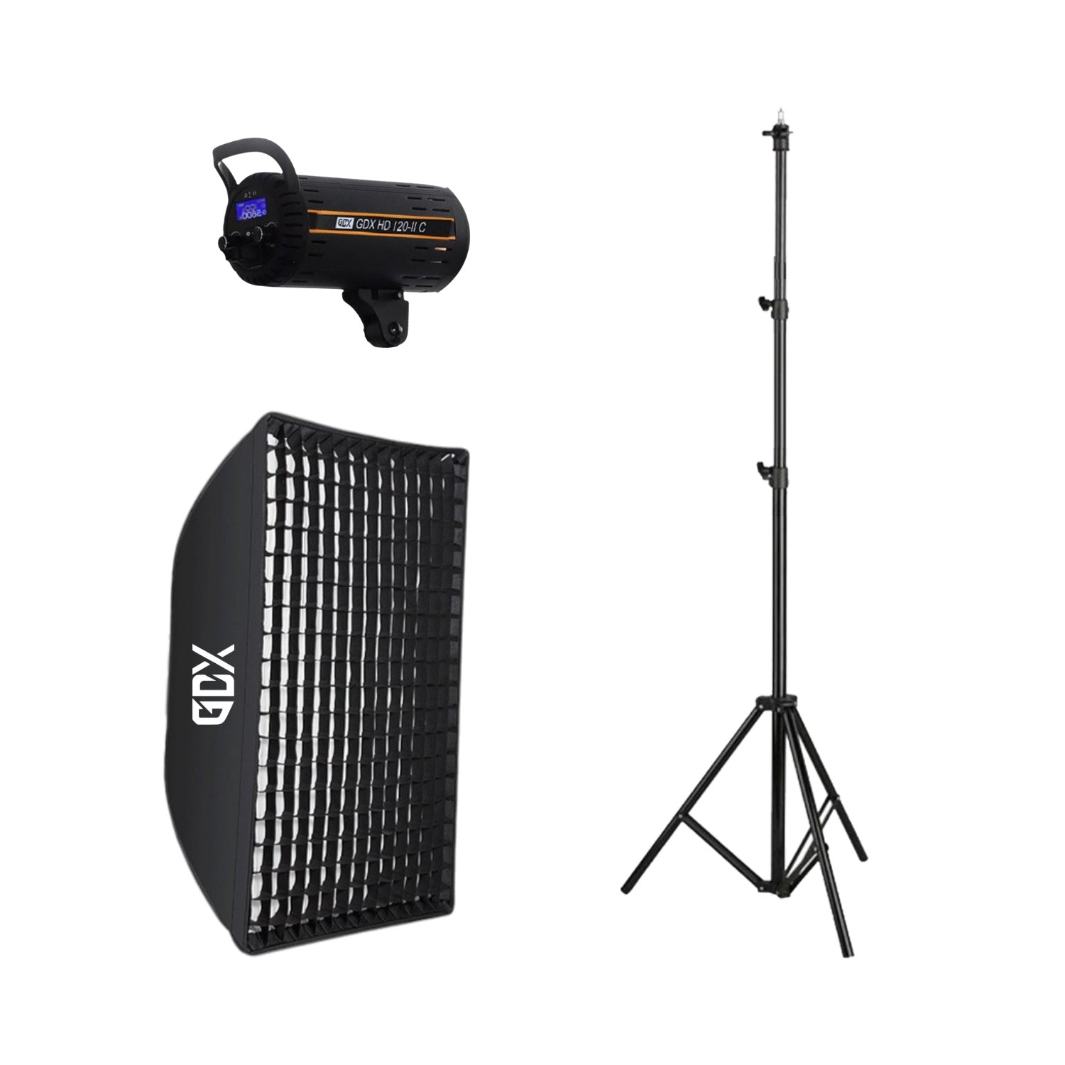 GDX HD-120II C BiColor Einzellicht-Set 120W LED-Licht für Foto und Video