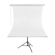 GDX Kumaş - Seyyar Vesikalık Beyaz Renk Fon Perde 135x200 cm