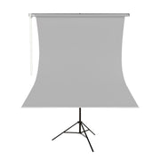 GDX Kumaş - Seyyar Vesikalık Gri Renk Fon Perde 135x200 cm