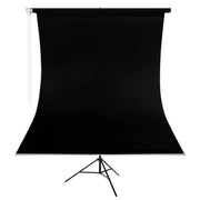 GDX Kumaş - Seyyar Vesikalık Siyah Renk Fon Perde 190x400 cm