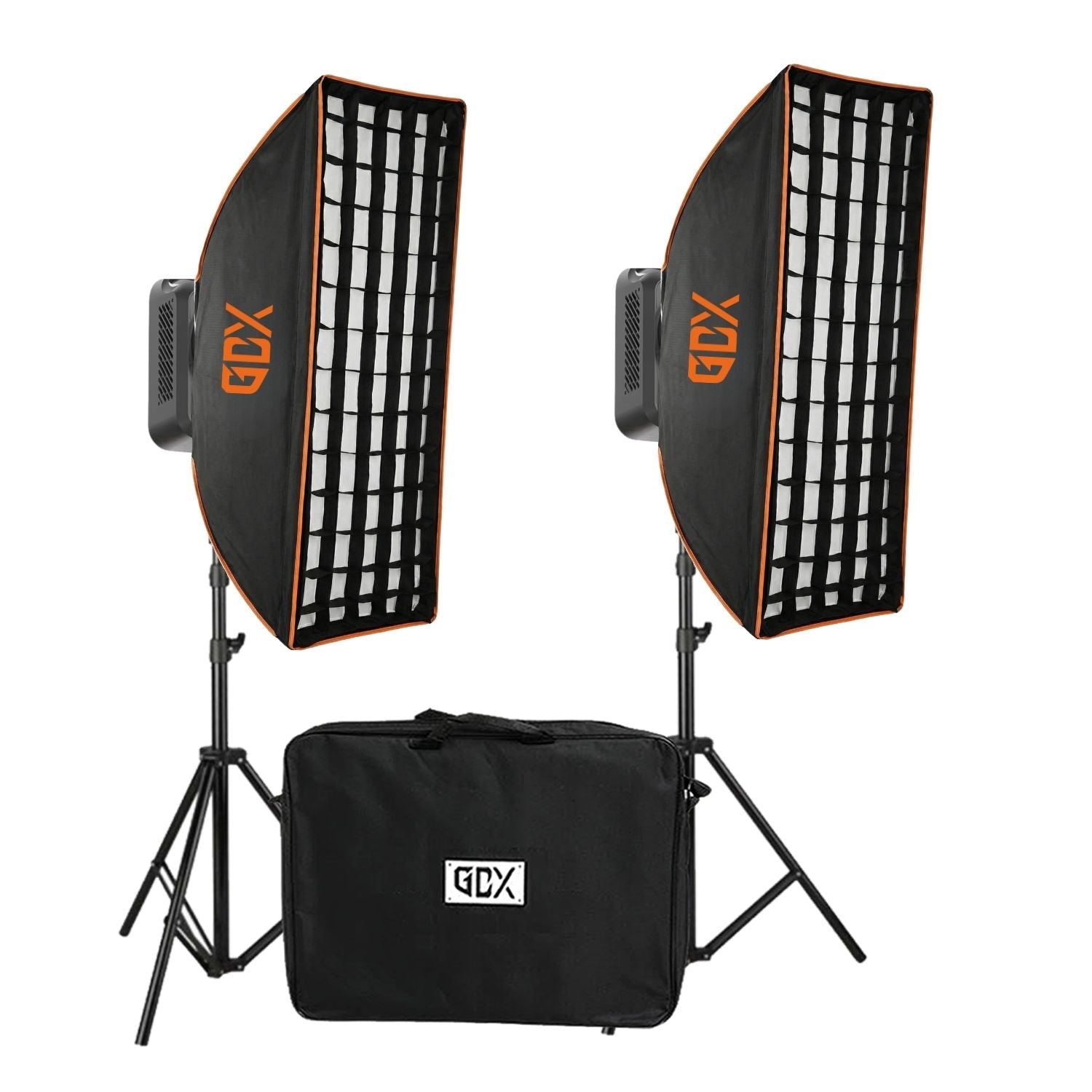 GDX ML-200R II 400W RGBWY Bicolor İkili Video ve Fotoğraf Işık Seti 2700K-6500K One Tick Softbox Ayaklı Full Set