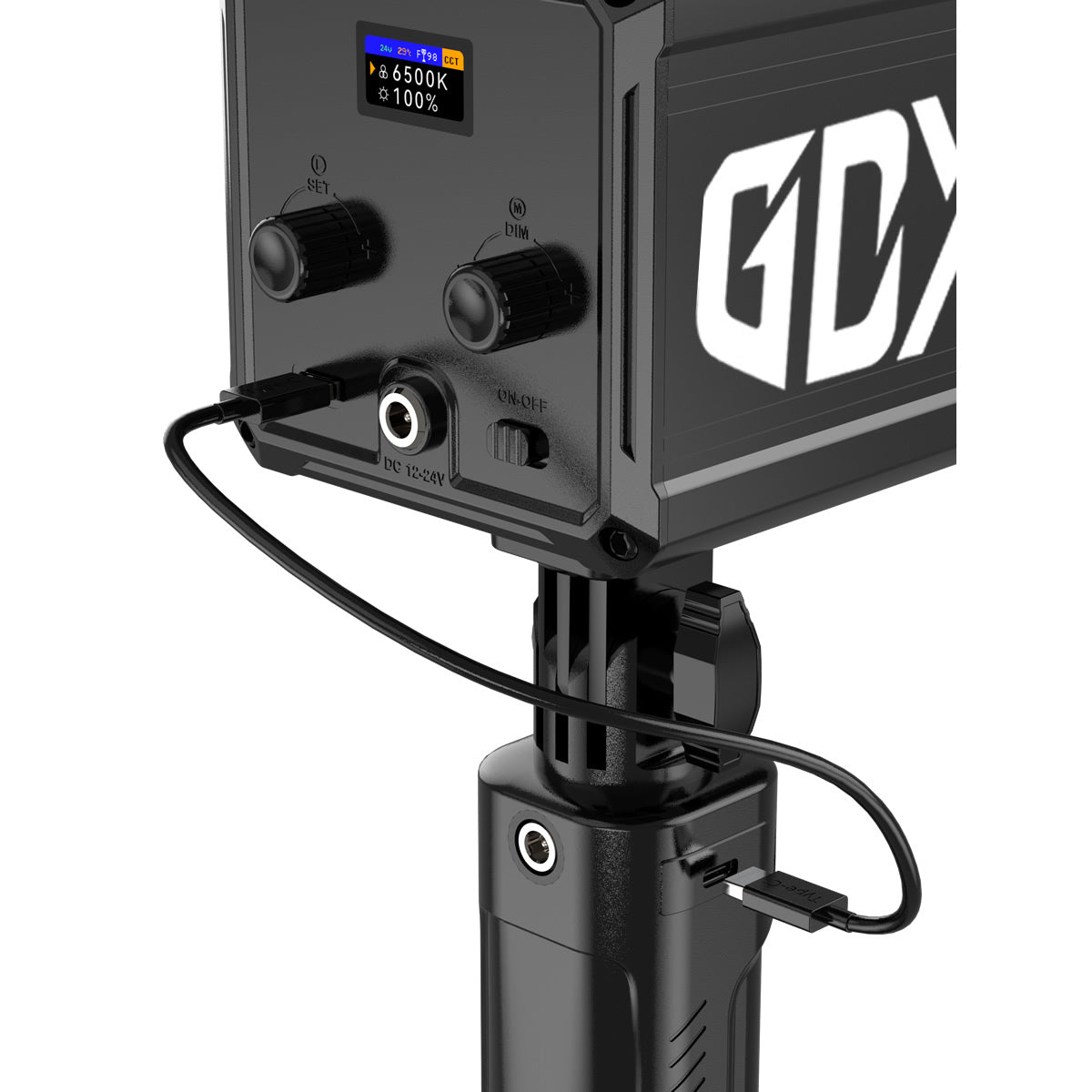 Gdx ML60W Bicolor Video Led Sürekli Işık + El Tipi Powerbank Tripod Batarya