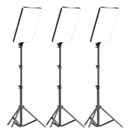 Gdx P300TS BiColor Fotoğrafçılık ve Stüdyo Aydınlatması 80 Watt LED Video Panel Sürekli Işık Üçlü Set