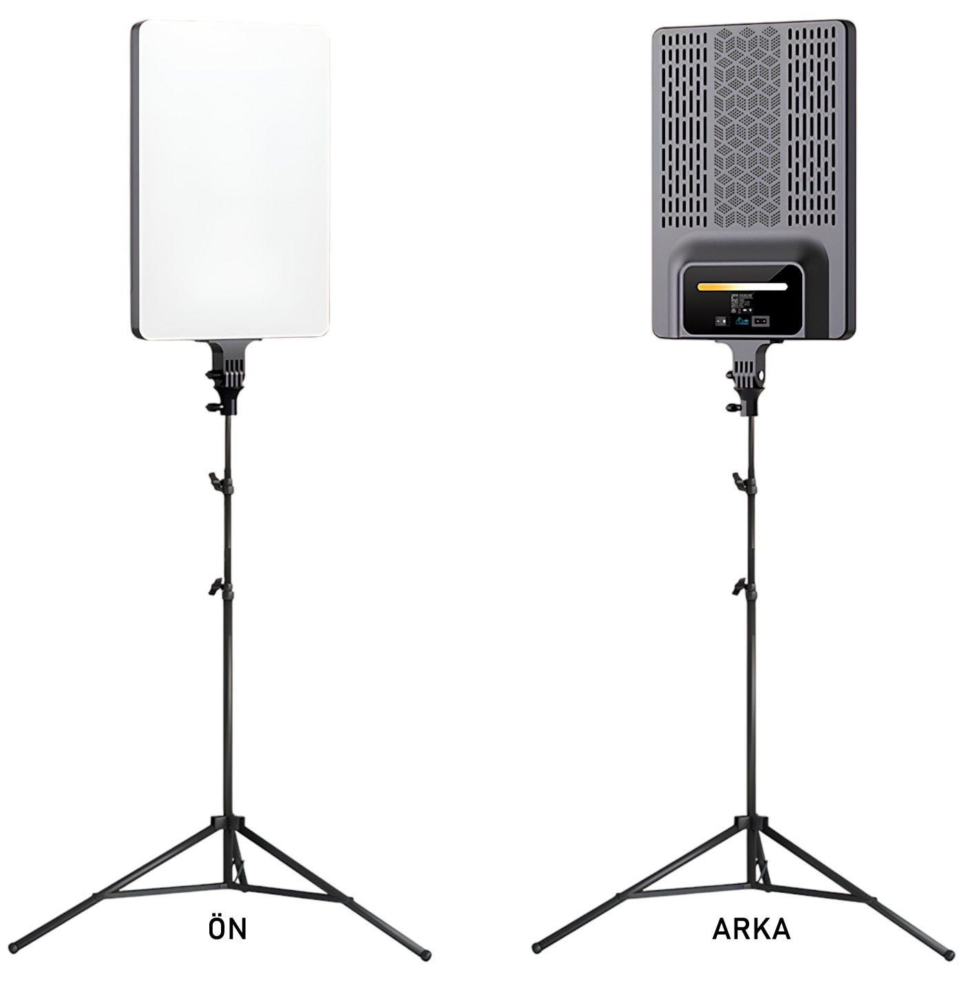 Gdx P300TS BiColor Fotoğrafçılık ve Stüdyo Aydınlatması 80 Watt LED Video Panel Sürekli Işık Üçlü Set