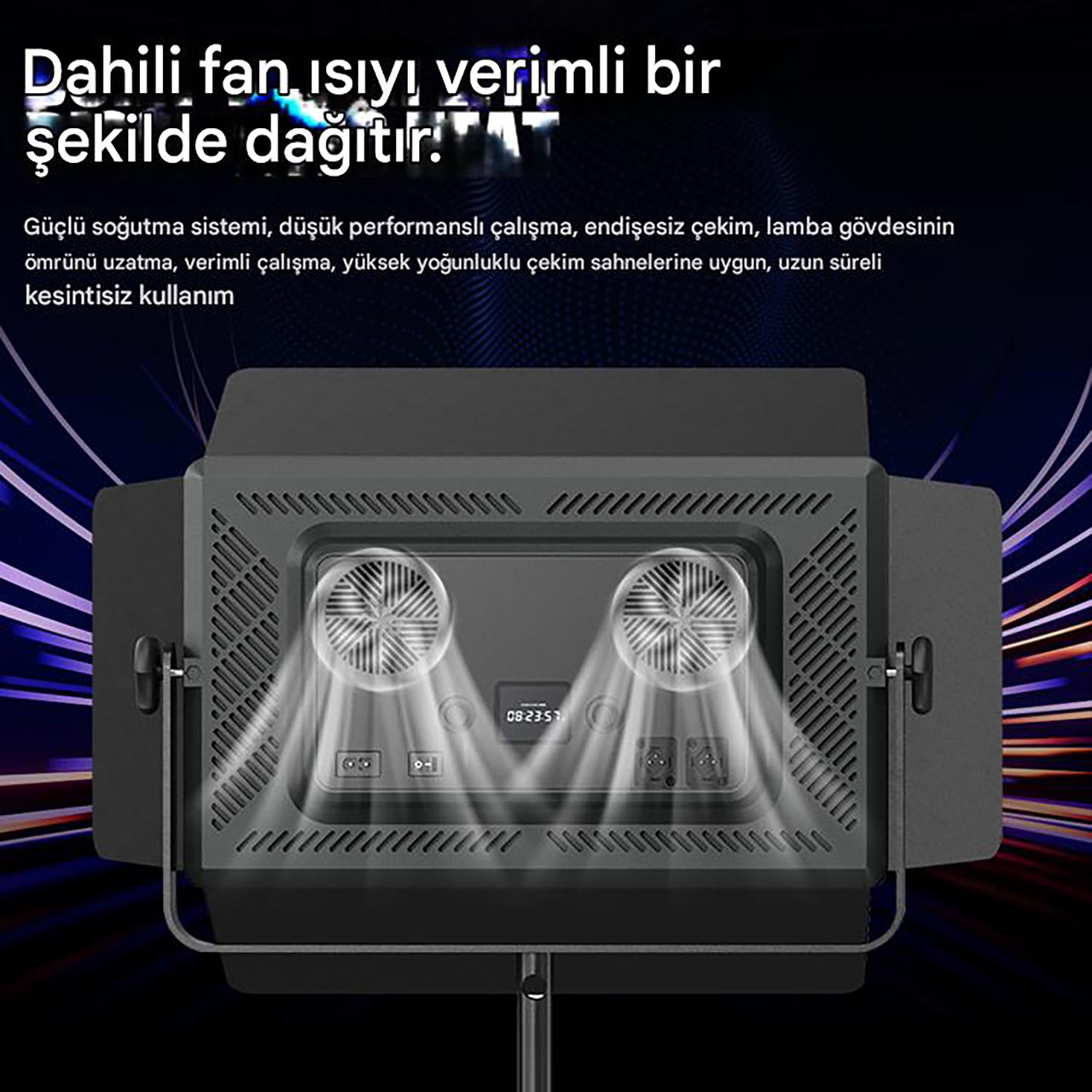 GDX P-750R II 150W RGBWY LED Panel Işık 2700K-6500K HSI DMX512 Profesyonel Sinematik Video Işığı