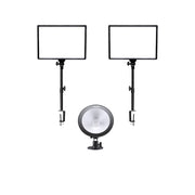 GDX PRO GX-300 2'li Bataryalı Soft Light Set ve Godox CL10 RGB Profesyonel Yayıncı Seti