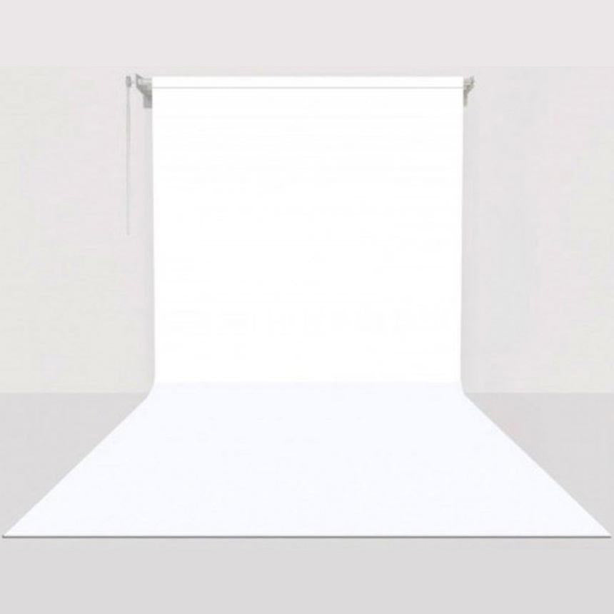 Gdx Sabit (Tavan & Duvar) Kağıt Sonsuz Stüdyo Fon Perde (White/Beyaz) 2.70x11 Metre
