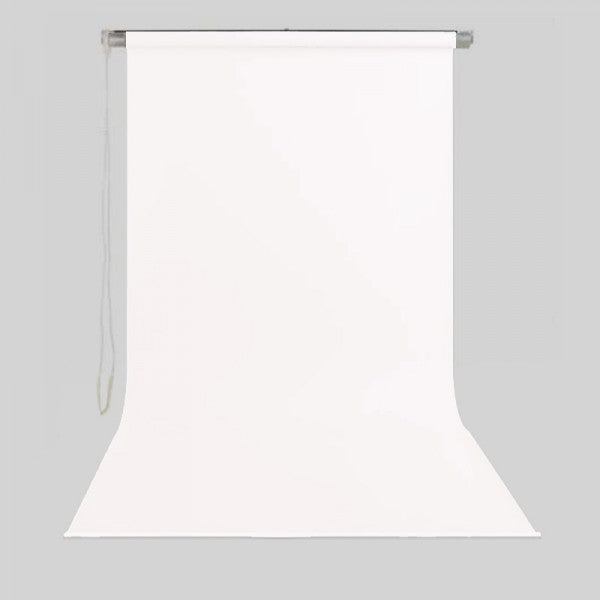Gdx Sonsuz Beyaz Fon Perde (Kumaş) 190x400cm, Boru, Makara, Zincir