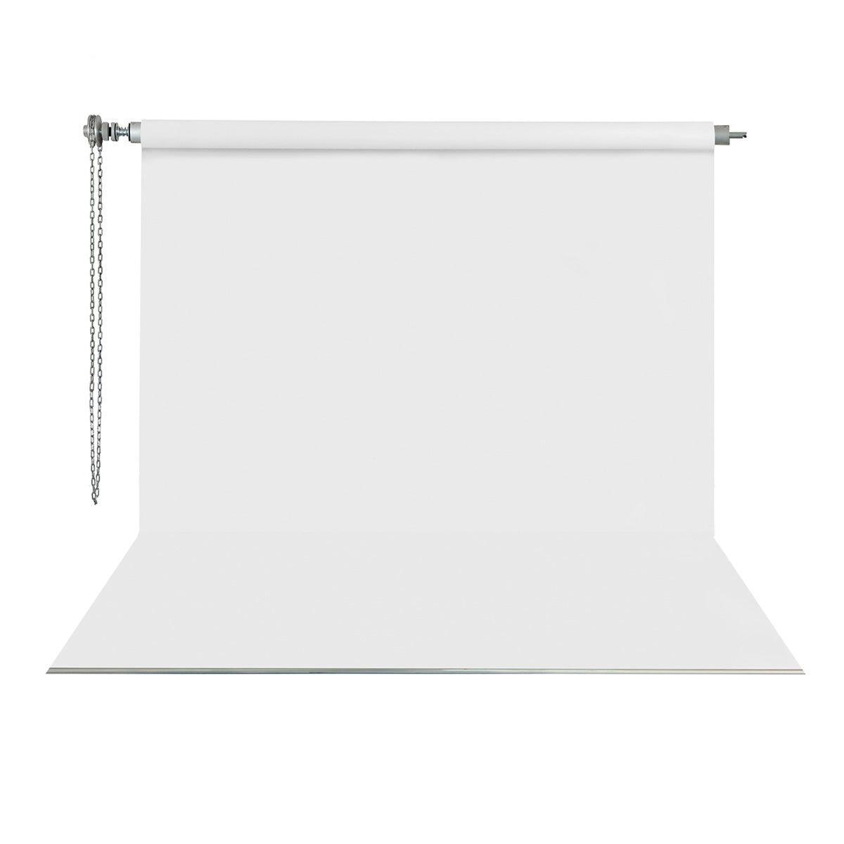 Gdx Sonsuz Beyaz Fon Perde (Kumaş) 2.70x5.80 Metre, Boru, Makara, Zincir