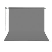 Gdx Sonsuz Gri Fon Perde (Kumaş) 2.70x5.80 Metre, Boru, Makara, Zincir