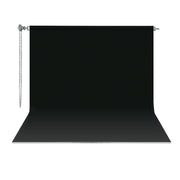GDX Sonsuz Siyah Fon Perde (Kumaş) 2.70x5.80 Metre, Boru, Makara, Zincir