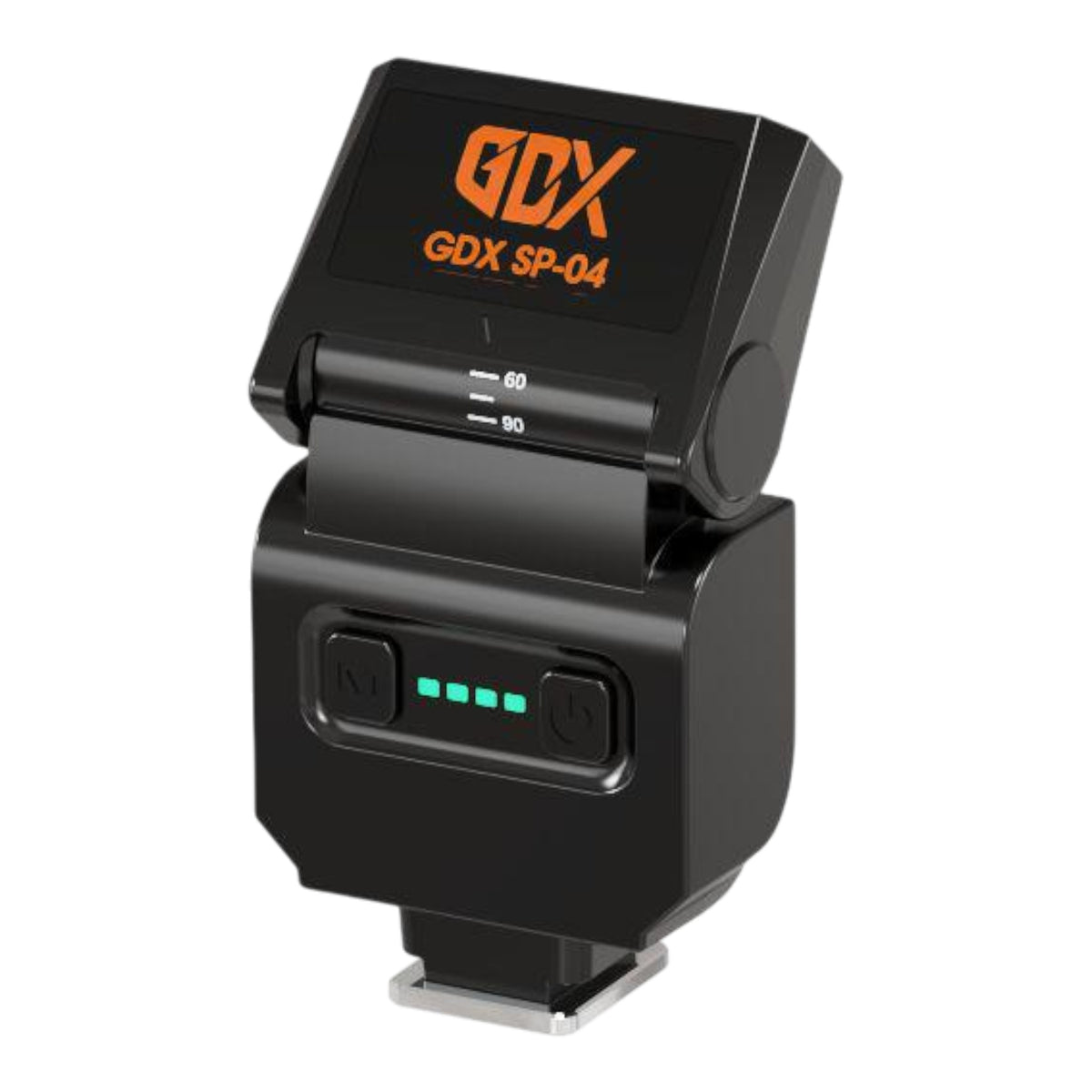 GDX SP-04 Mini Kamera Tepe Flaşı & Bi-Color LED Video Dolgu Işığı (GN8, 2700K-7500K, Type-C Şarjlı, Evrensel Hot Shoe)