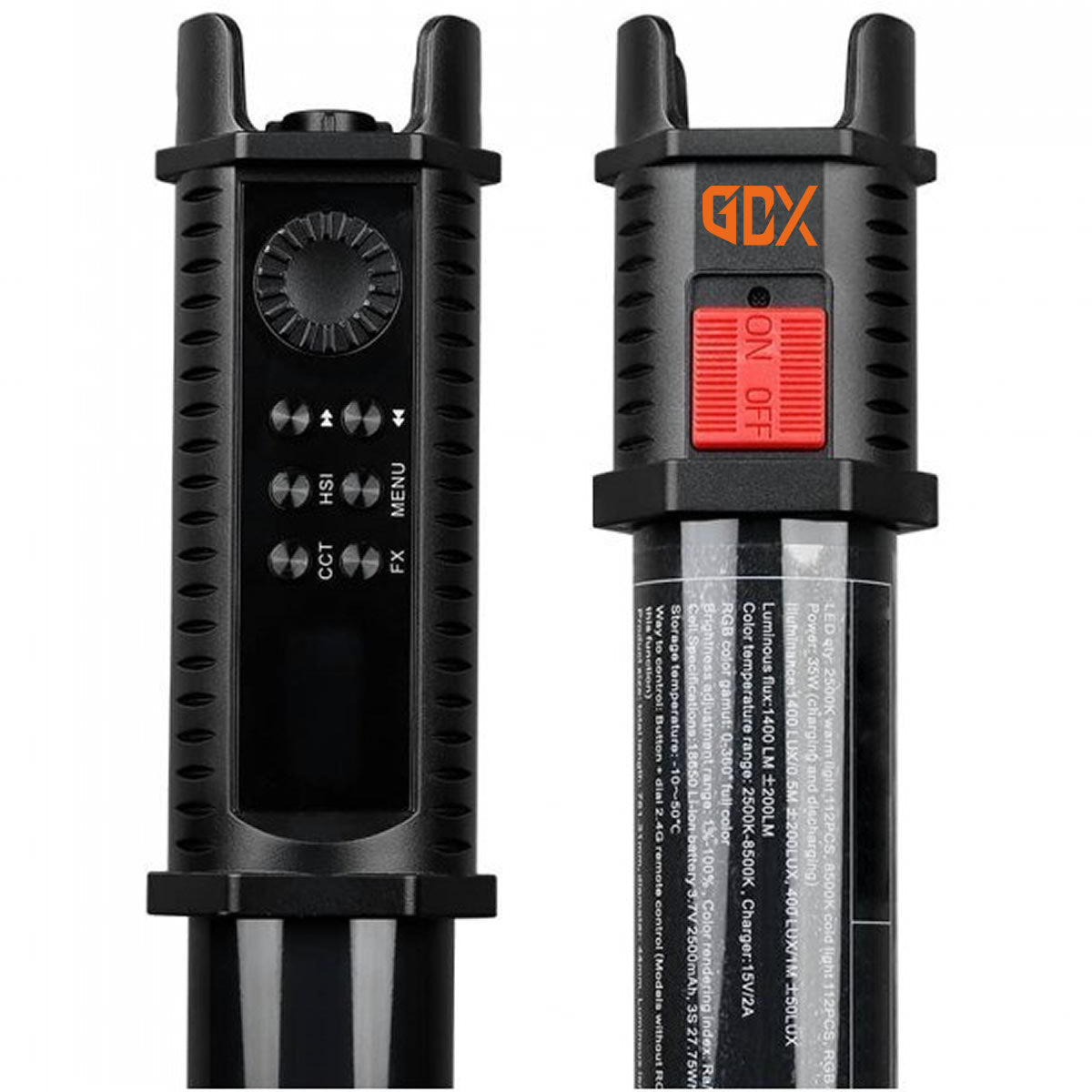 GDX TB-60 RGB 60 cm Tekli Tüp Işık Seti 260 cm Işık Ayağı + BALL-02 Ballhead Başlık