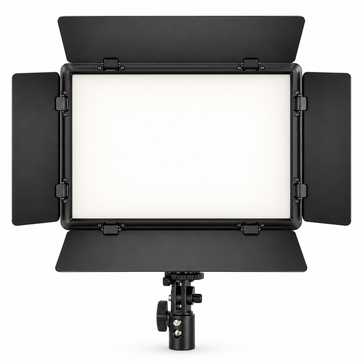 GDX.PL700C.II 35W 4 Kanat Barndoorlu Bi-Color LED Video Paneli (2700K-6500K, 720 LED, 8 FX Efekt, AC/DC Cift Guclu)