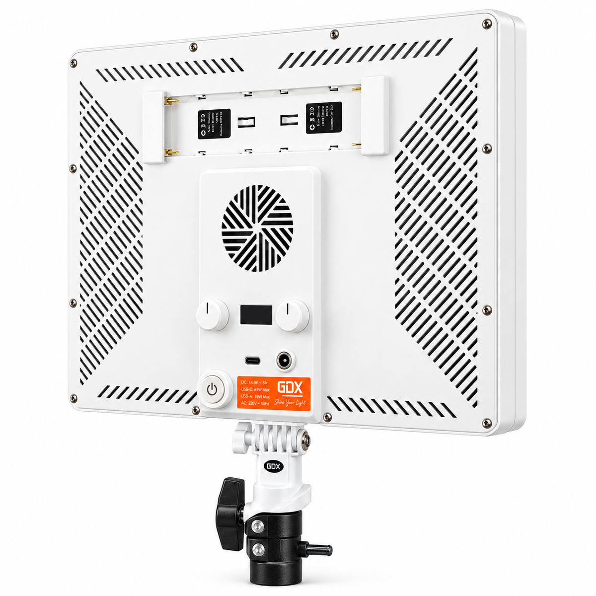 GDX PL900C II İkili 60W Bi-Color LED Stüdyo Panel Işığı (Beyaz Gövde)