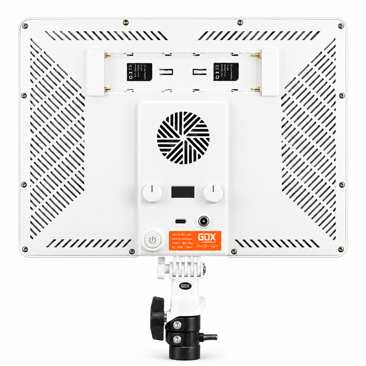 GDX PL900C II İkili 60W Bi-Color LED Stüdyo Panel Işığı (Beyaz Gövde)