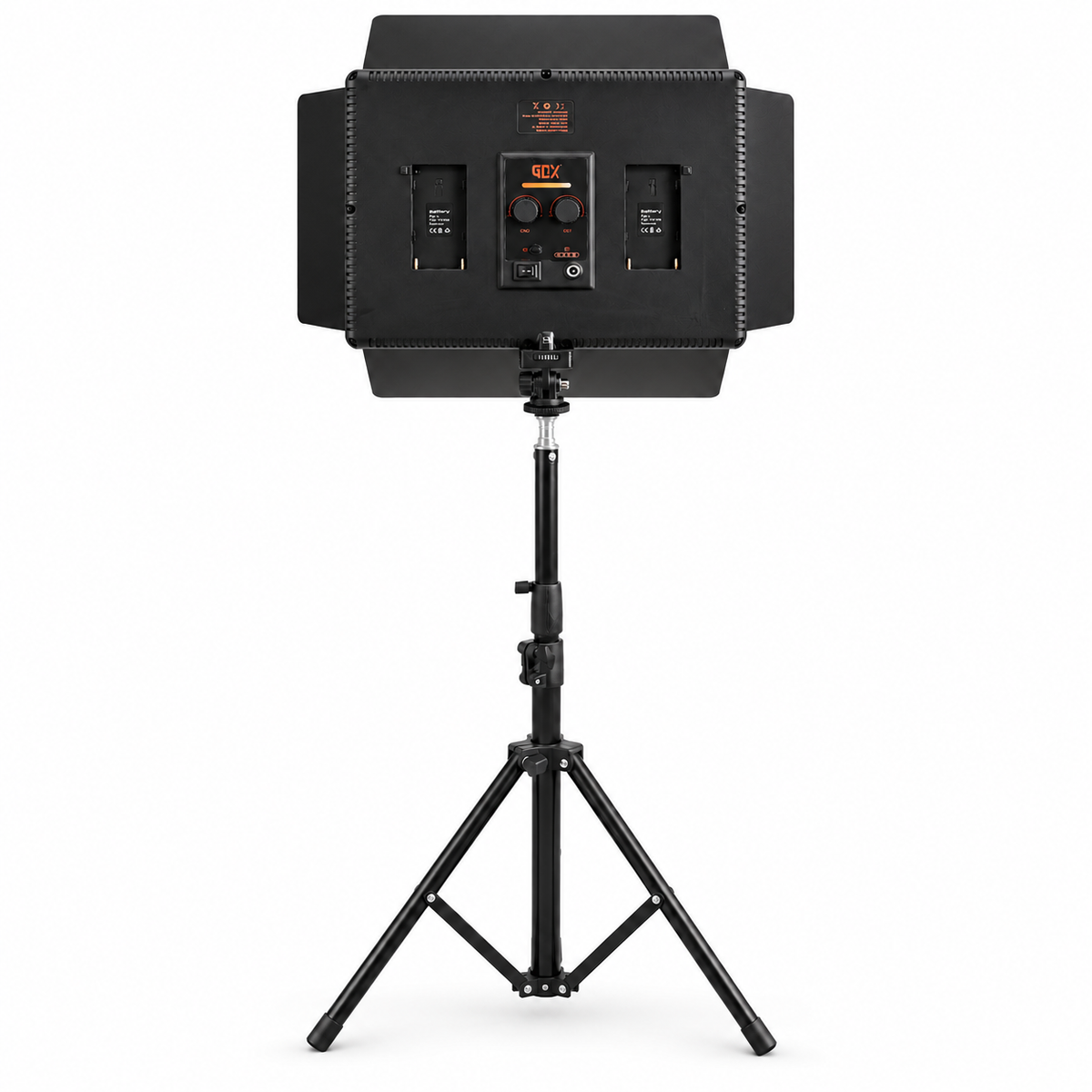 GDX PL700C II 35W 4 Kanat Tekli Barndoorlu Bi-Color LED Video Paneli (2700K-6500K, 720 LED, 8 FX Efekt, AC/DC Cift Guclu)
