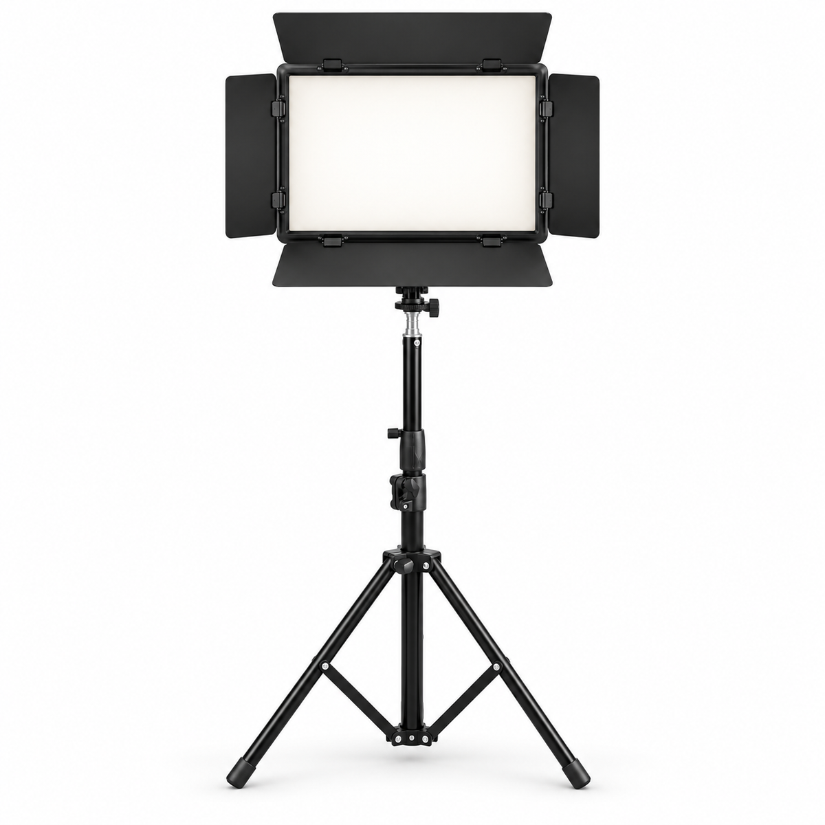 GDX PL700C II 35W 4 Kanat Tekli Barndoorlu Bi-Color LED Video Paneli (2700K-6500K, 720 LED, 8 FX Efekt, AC/DC Cift Guclu)